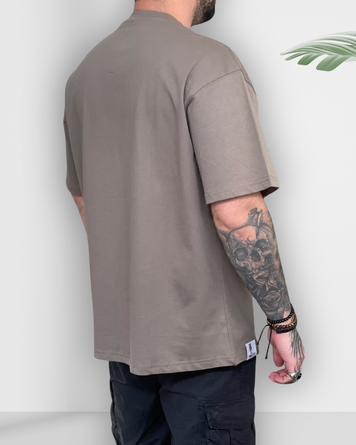 Premium Oversized Coffee Grey T-shirt